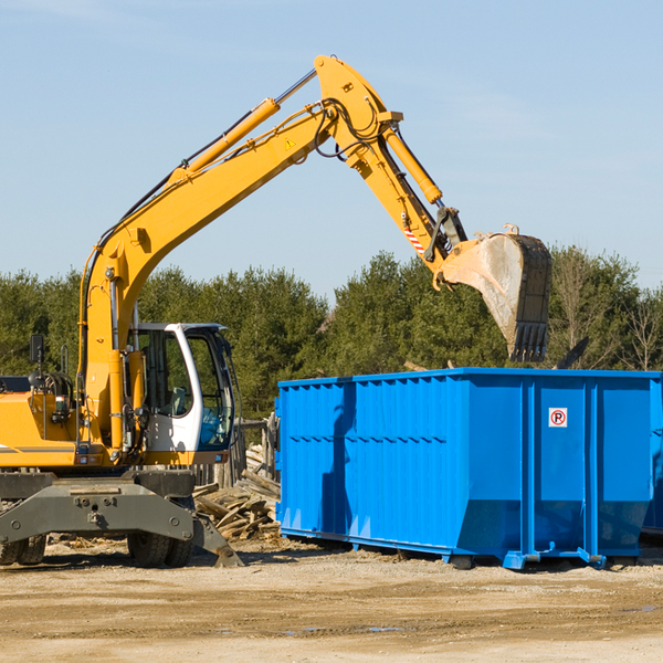 what size residential dumpster rentals are available in Filion